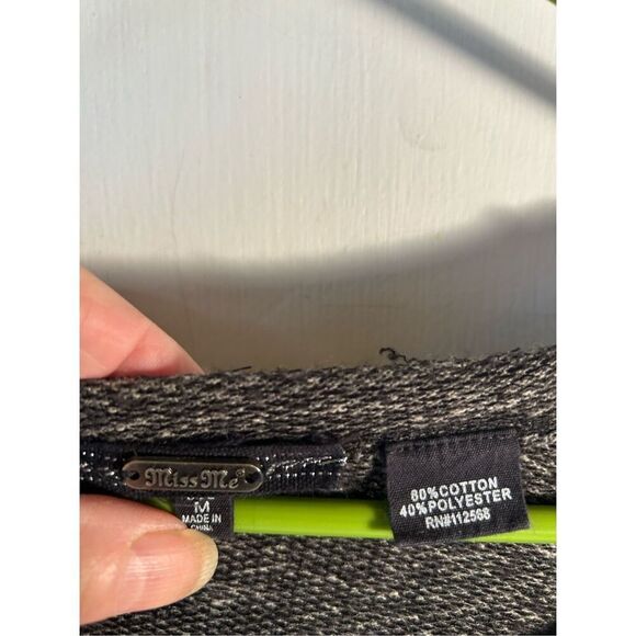 Miss Me too bling cross medium M gray black rn#112568 - Picture 2 of 5